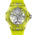 Hublot Big Bang Tourbillon Saxem Yellow Neon Replica Orologi Svizzeri