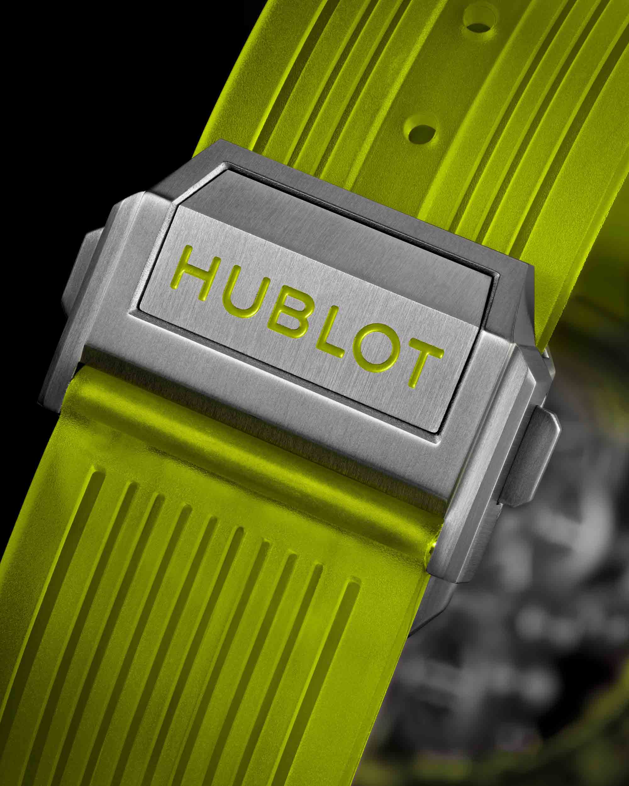 Hublot Big Bang Tourbillon Saxem Yellow Neon Replica Orologi